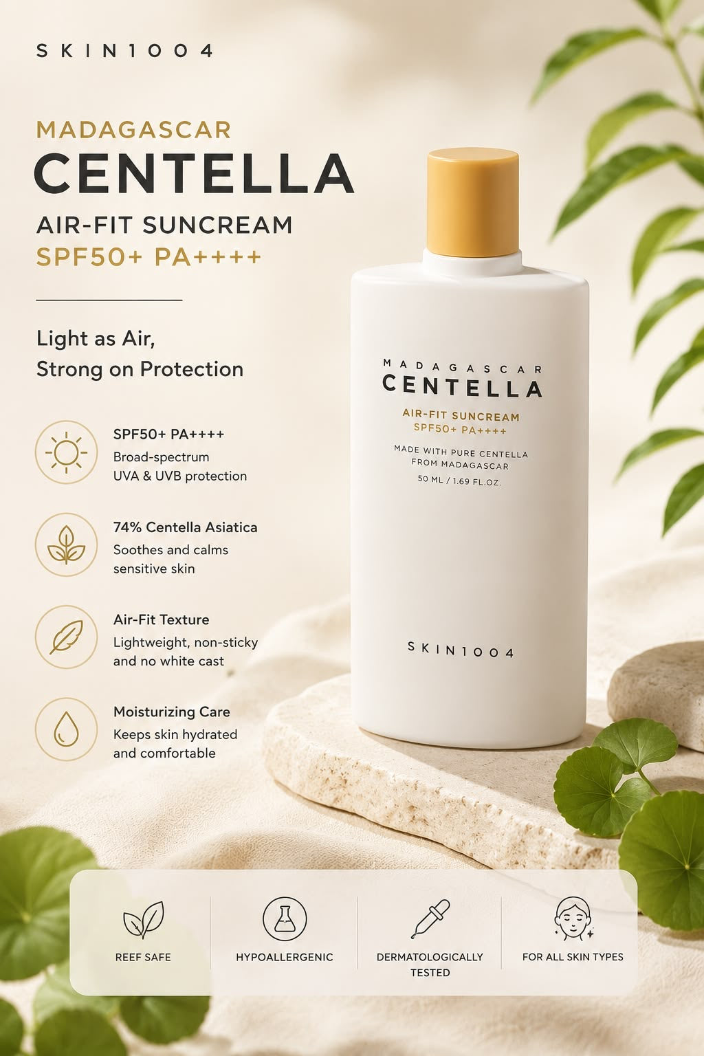 Madagascar Centella Matte Sunscreen 1.69oz